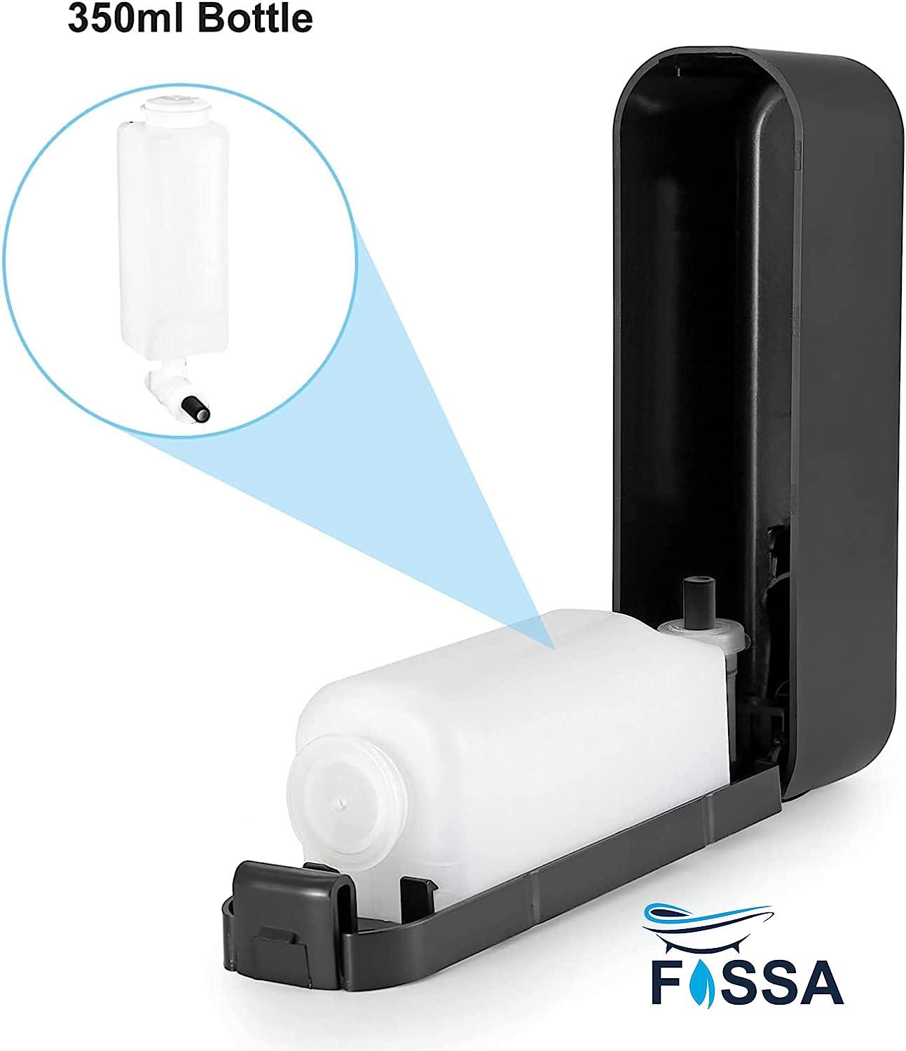 Fossa Wall-Mount Soap Dispenser 350ml – Manual Dispenser for Soap, Shampoo, Hand Cleanser, Shower Gel – Durable Bathroom Accessory SD-002