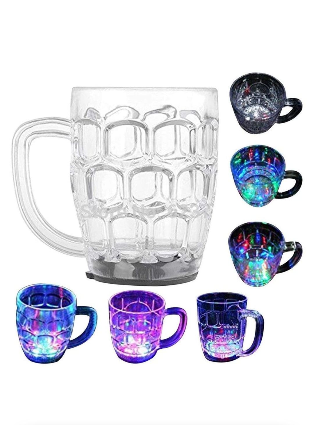 Led Glass Cup (Rainbow Color)